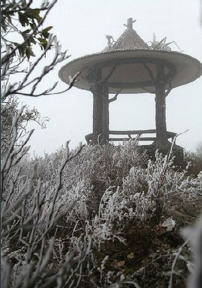 大容山雪景 图:新浪博主/刘国雄