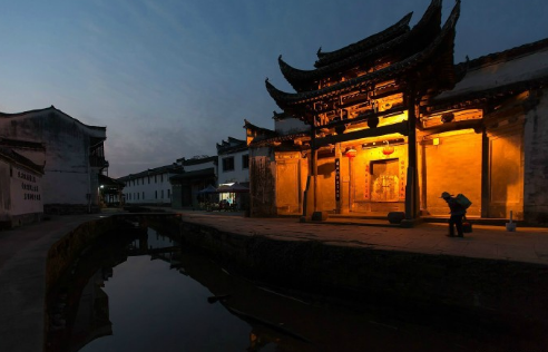 唐模夜景(摄影:@—耗资—)