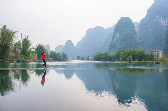 阳朔遇龙河,邂逅广西最美古桥