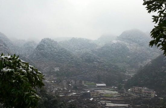 银装素裹的山村 图:新浪博主/小梁县长