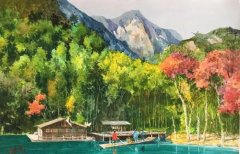 2018以水彩的方式打开霍山