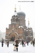 三月一场大雪降临哈尔滨