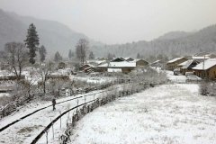 西安周至迎来2018年第一场雪
